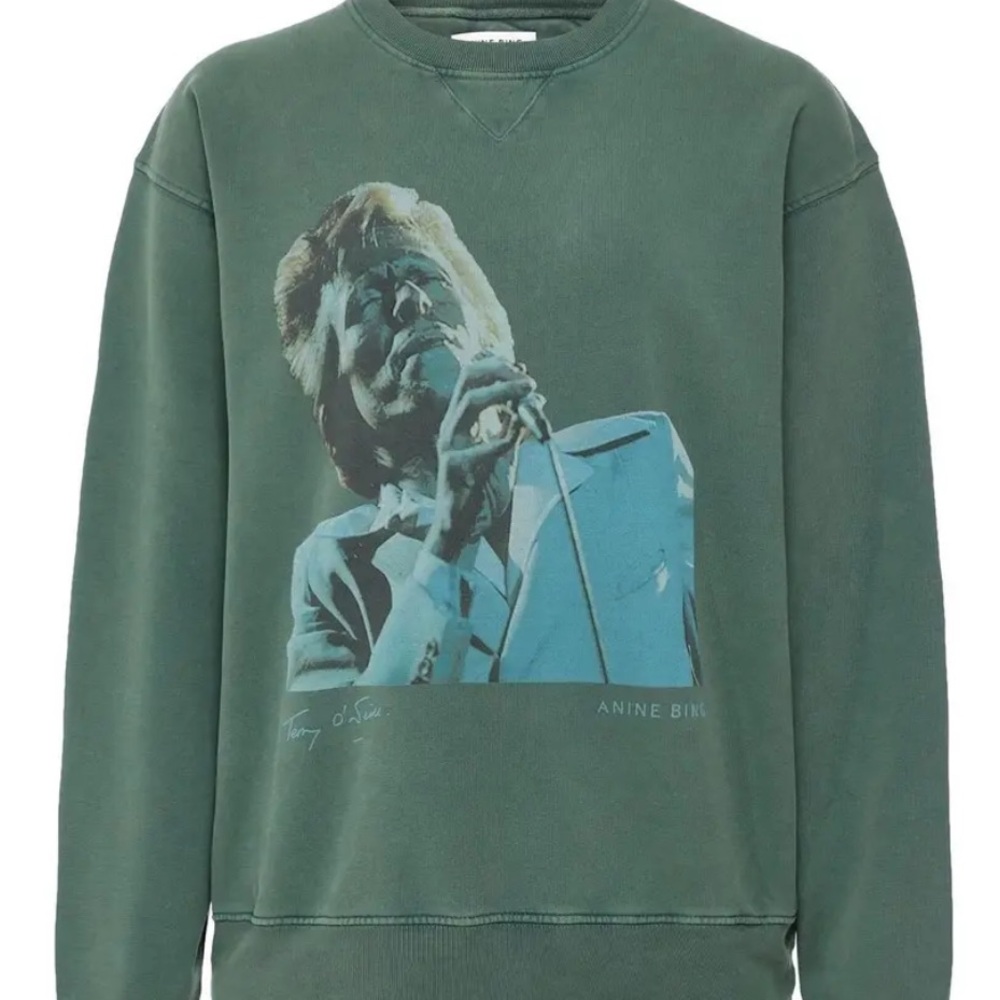 ANINE BING Ramona Bowie Organic Cotton Sweatshirt